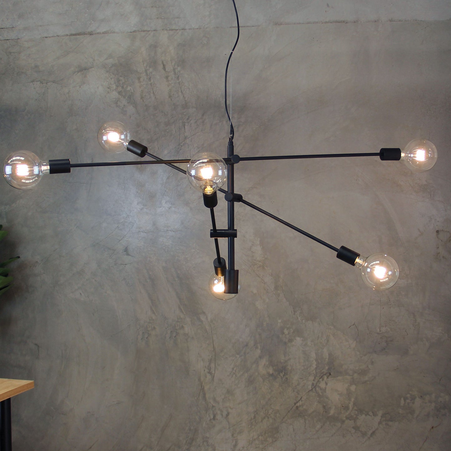 Chelsea.120 6 Light Pendant Black