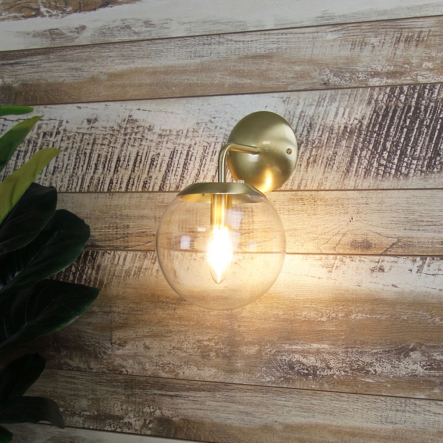 Newton Wall Light Brushed Brass