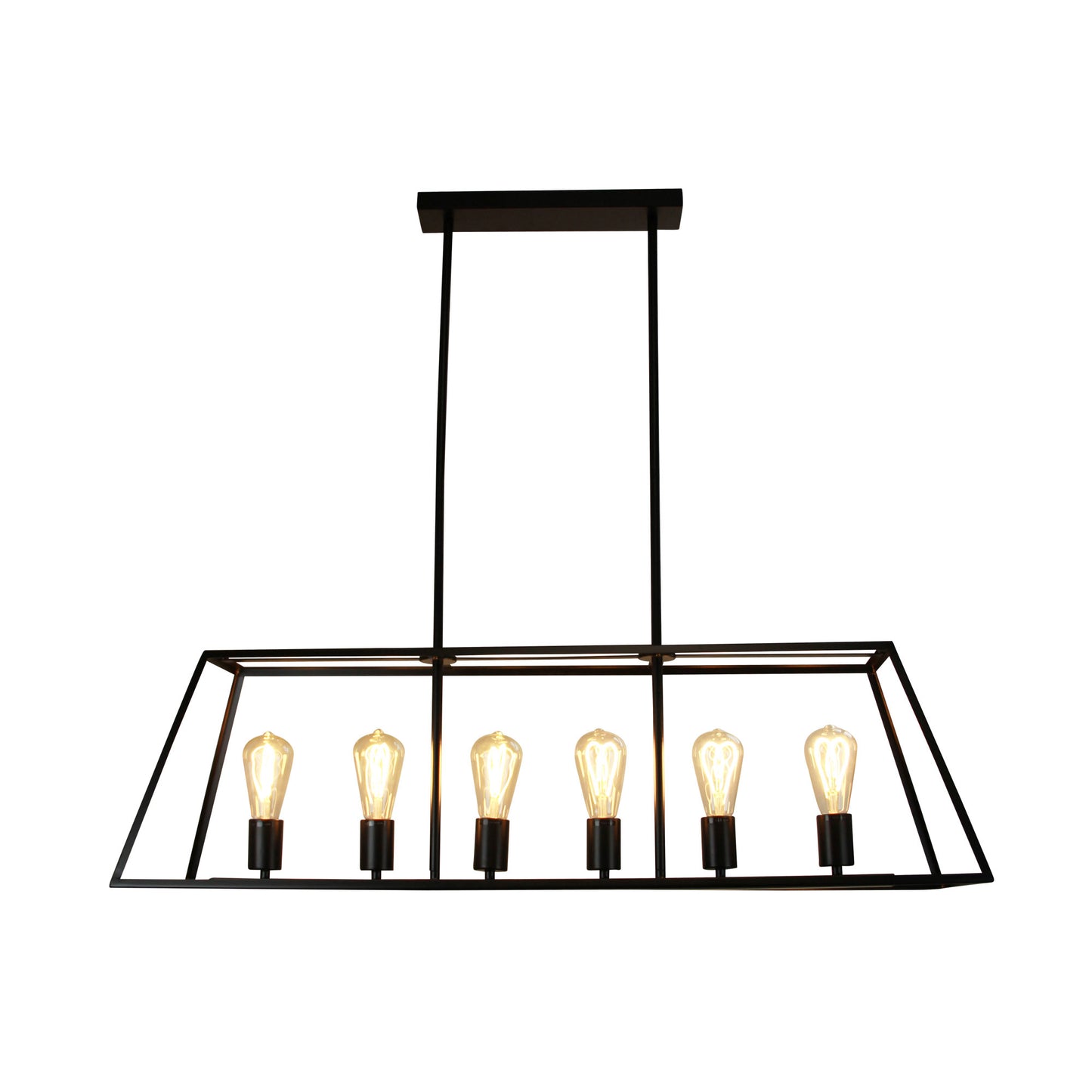 Southport.100 6 Light Pendant Black