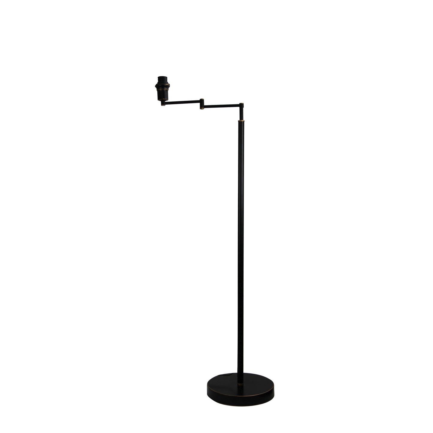 Kingston Swing Arm Floor Lamp Base Rubbed Bronze