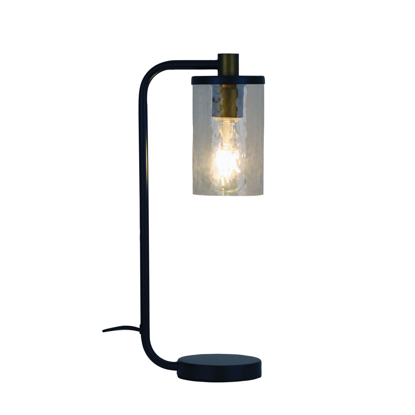 Raymont Table Lamp Matt Black / Clear