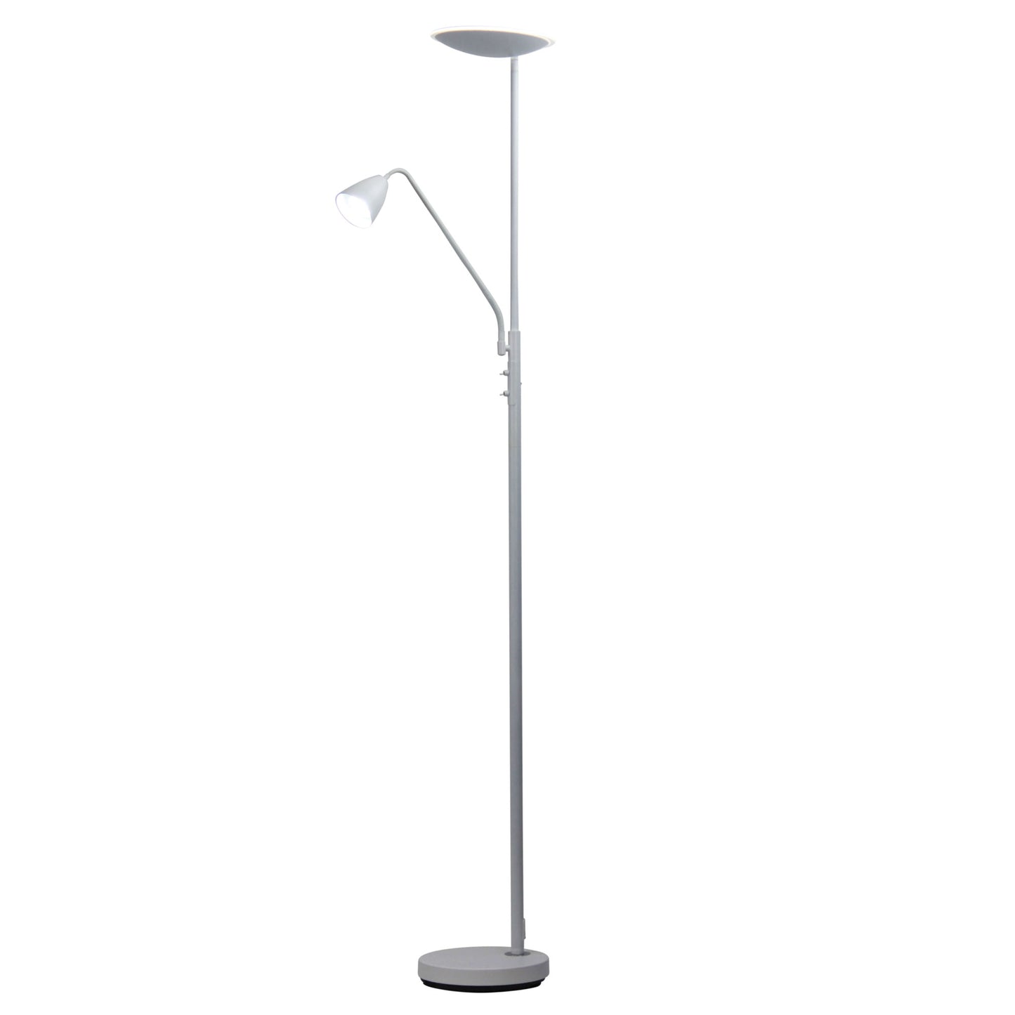 Up2 LED Floor Lamp Matt White W/ Child