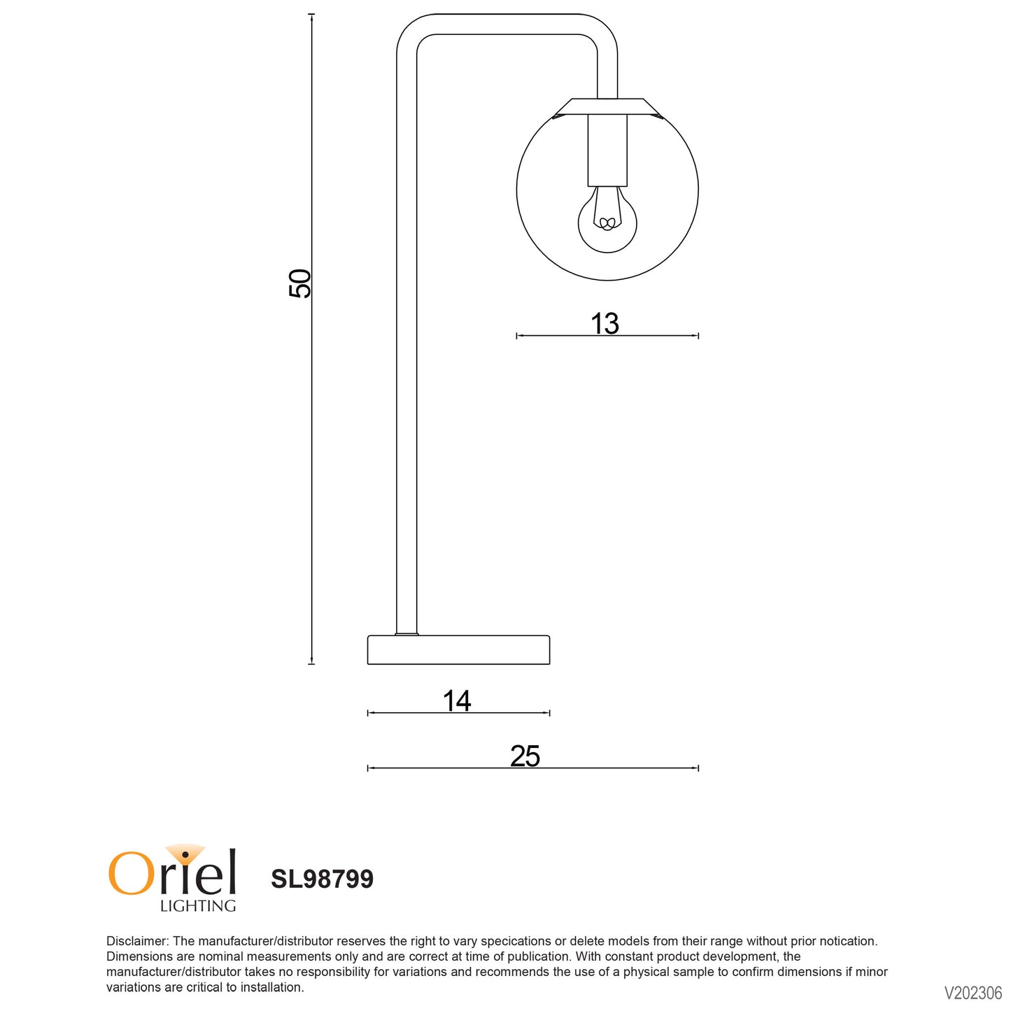 Newton Table Lamp Black