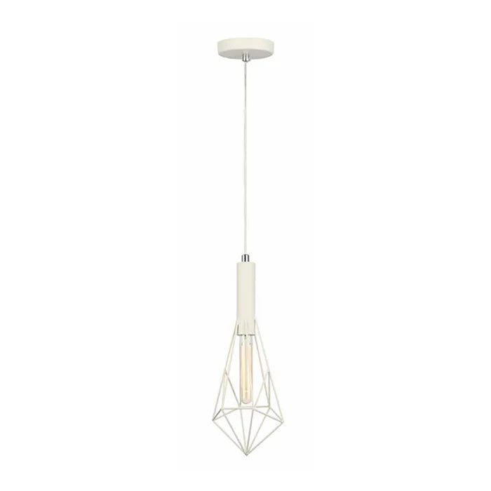 Pendant ES White Small Diamond Cage OD175mm