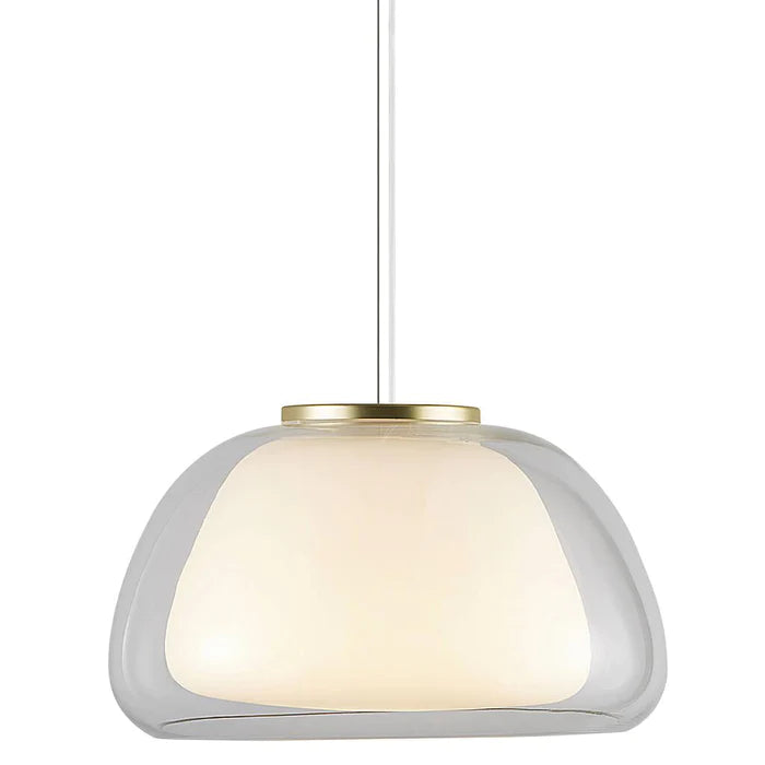 Jelly Pendant Clear Glass/Metal E27