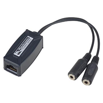 IR ADAPTOR RJ45 - 2 X 3.5MM SOCKET (MINI JACK) - 34MM-IRMJ