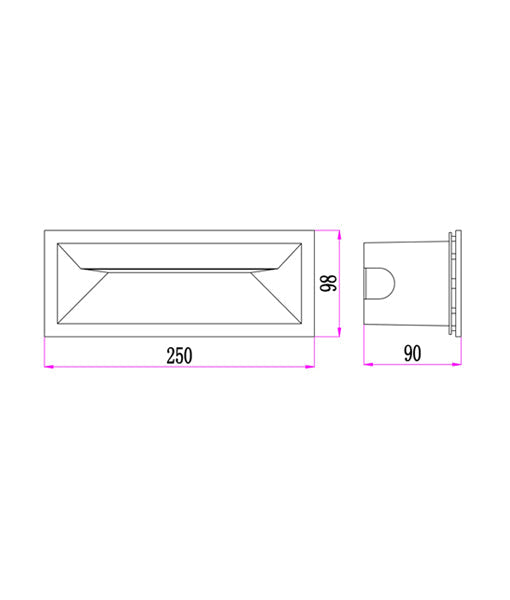 CLA Outdoor Up/Down Wall Light Dark Grey IP54 12W 240V