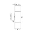 Havit Up/Down Wall Light Copper 240V GU10 Tri-Colour