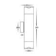 Havit Up/Down Wall Light Black IP65 2X5W 240V