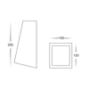 Havit Large Wall Wedge Black IP44 LED 240V