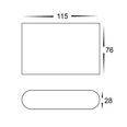 Havit Slim Wall Light Black 4W 240V IP54