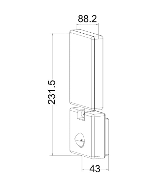 CLA Outdoor Security Light White 15W 240V IP65 4000k