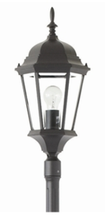 Mercator Outdoor Post Black IP44 75W 240V