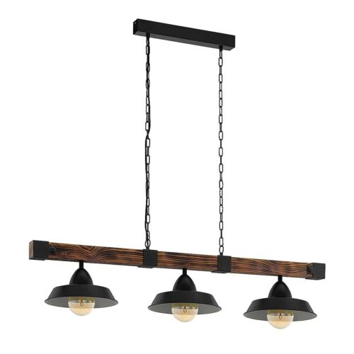 Eglo Pendant Black/Brown IP20 240V 2X 60W