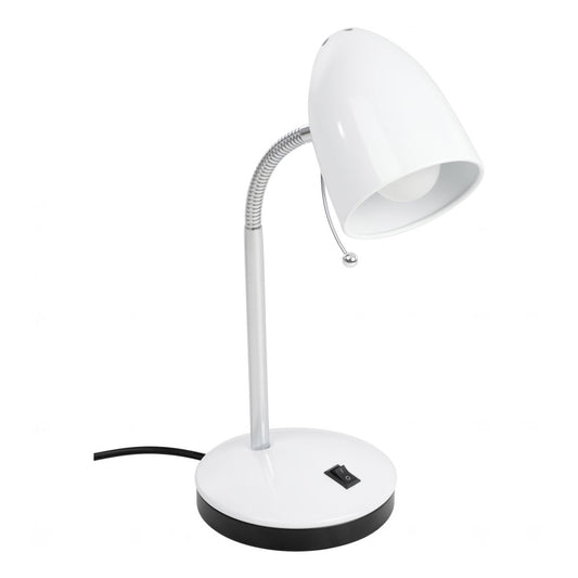 Lara Table Lamp 1x10w E27 White W/Usb Chrg