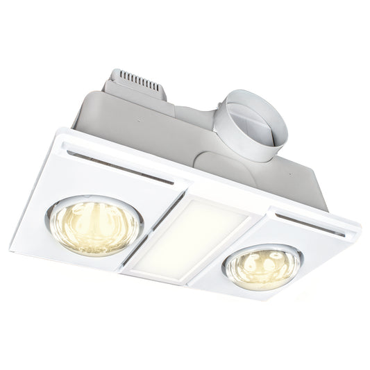 Supernova-II 2+1 LED Light 3-In-1 Bathroom Mate - White