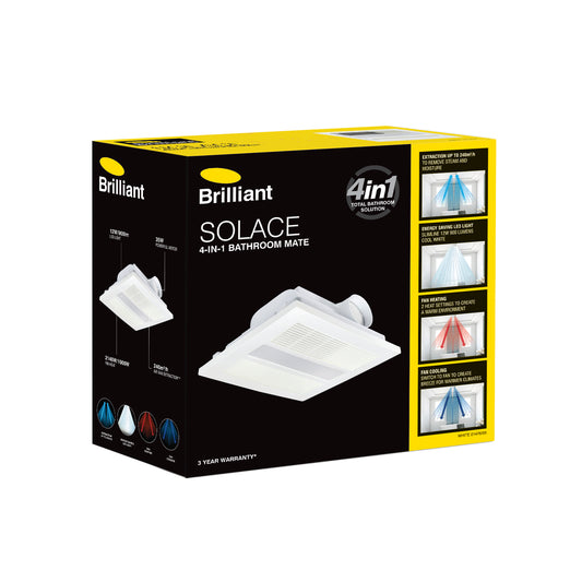 Solace 4 In 1 Bathroom Mate - White