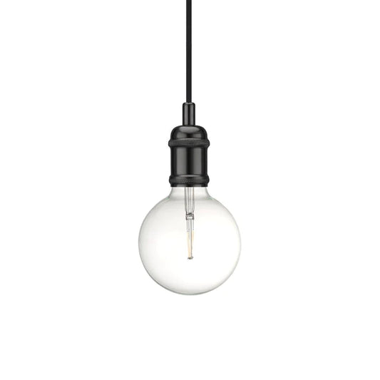 Avra Pendant Black/Chrome Metal E27