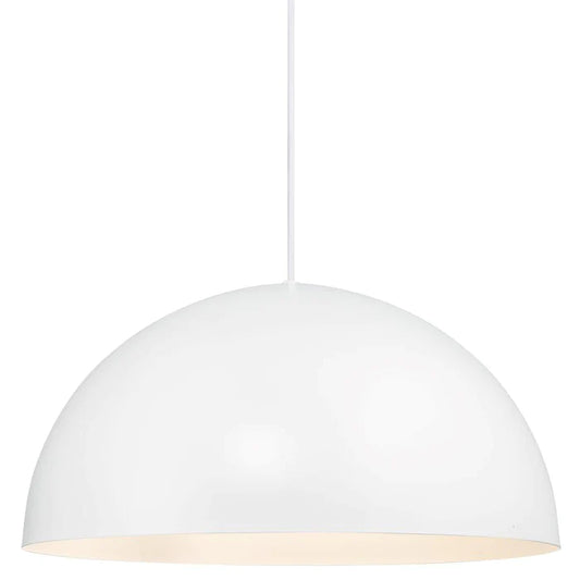 Ellen 40 Pendant White Metal/PC E27