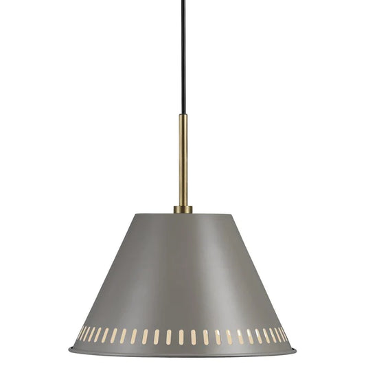 Pine Pendant Grey Matte Metal E27