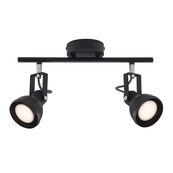 Aslak Ceiling Spotlight Black Metal 2*GU10