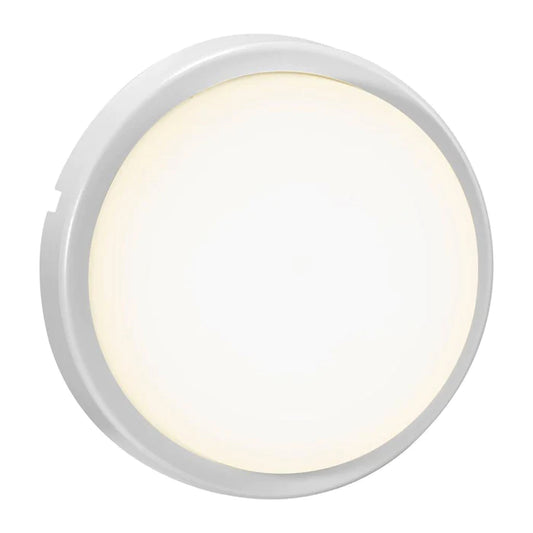 Cuba Bright Round Wall White PC/Alu. IP54 13W 1600Lm 3K