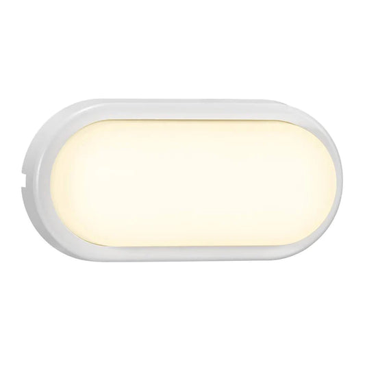 Cuba Energy Oval Wall White PC IP54 6.5W 700Lm 3K