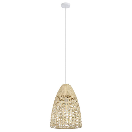 Sambucona Pendant 1x40w E27 Cane Natural Tall