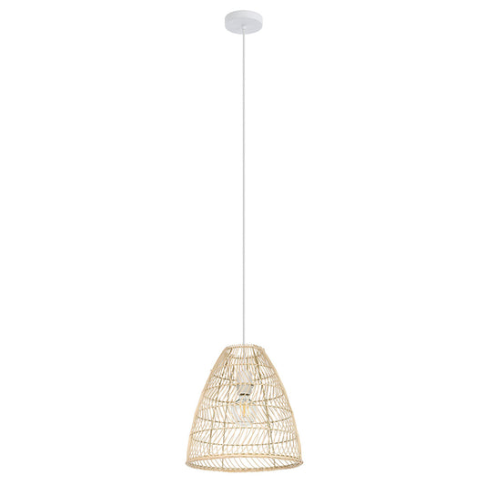 Ayesgarth Pendant 1x40w E27 Cane Natural