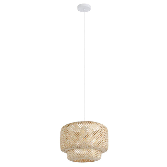 Hettonle Pendant 1x40w E27 Cane Natural