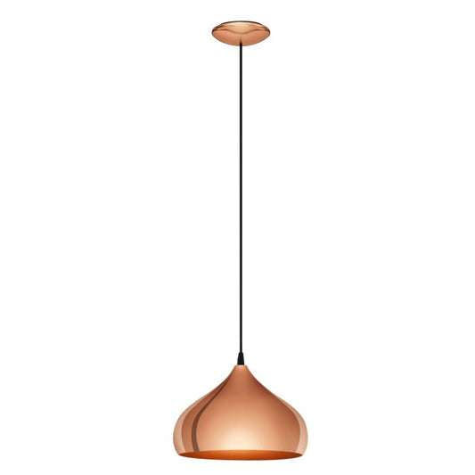 Eglo Pendant Light Copper 1x E27 240V