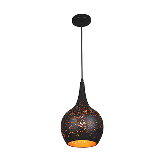 Pendant ES Black Bell OD 200mm