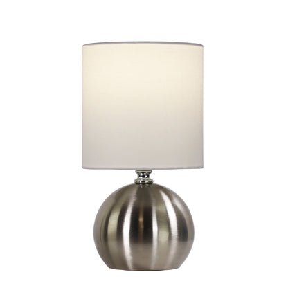 Lotti Touch Lamp Brushed Chrome On / Off