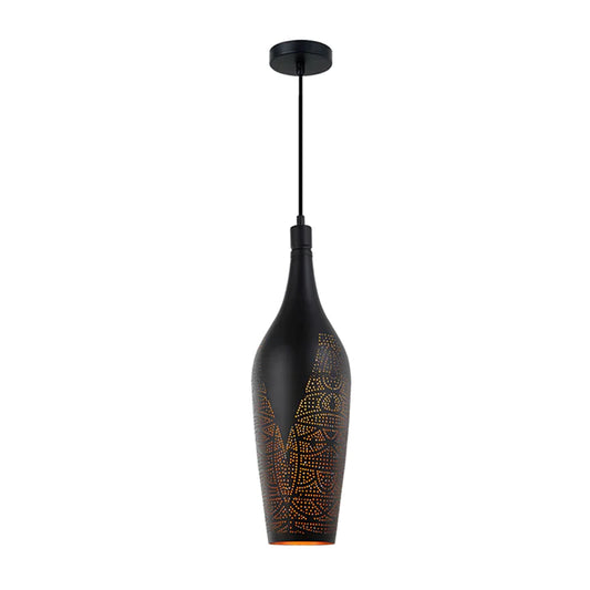 Pendant ES Black Bottle OD160mm w/Gold