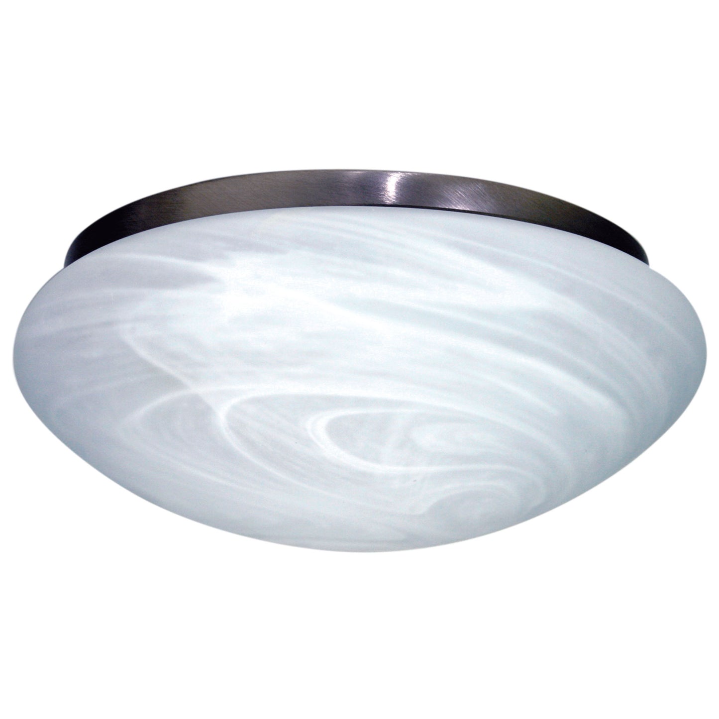 Fan Light Satin Chrome / Alabaster 230mm