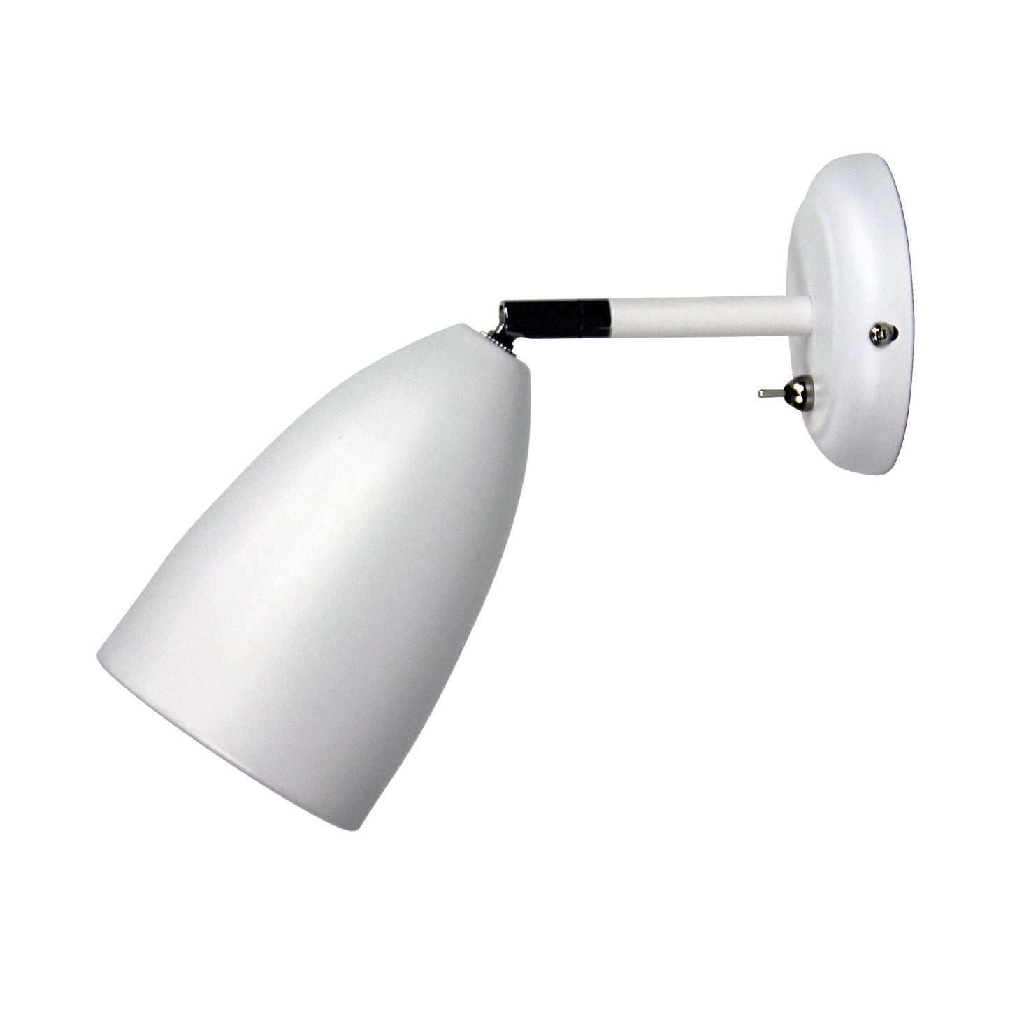 Salem Adjustable Wall Light White w/switch