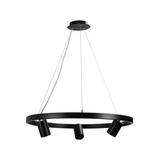 Pano 3 Light Pendant Spot Black