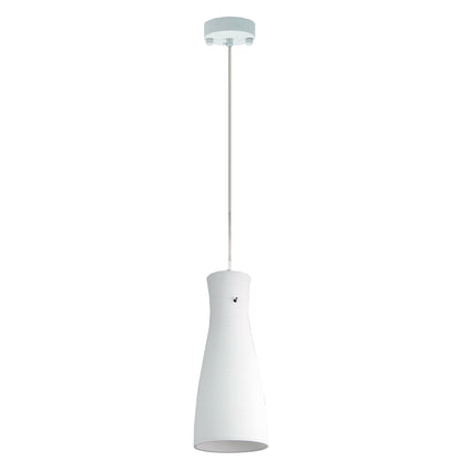 Cleo Painted Glass Single Pendant White