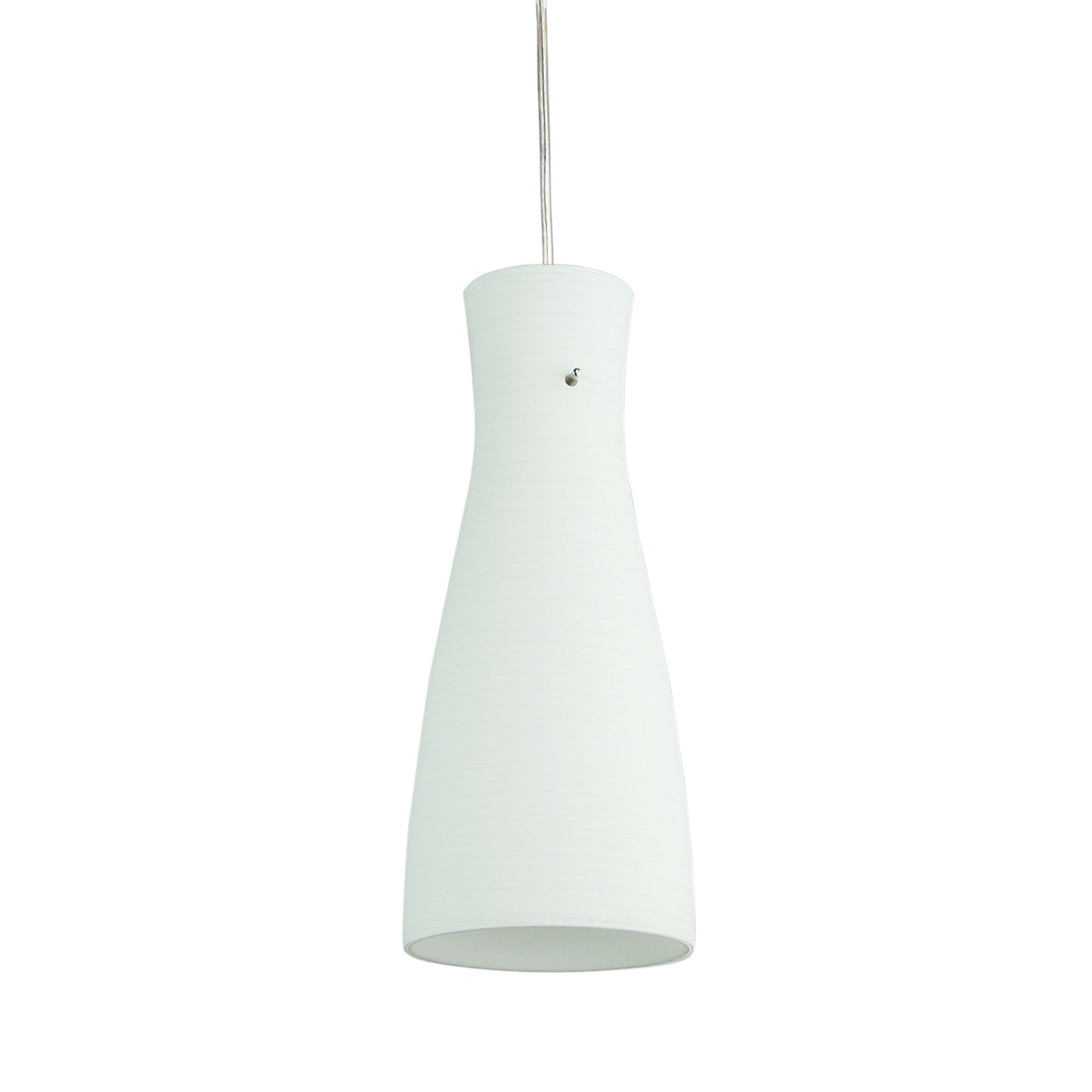 Cleo Painted Glass Single Pendant White