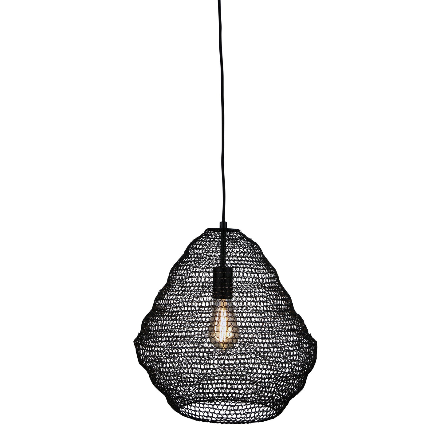 Mudag.40 Large Mesh Pendant Black