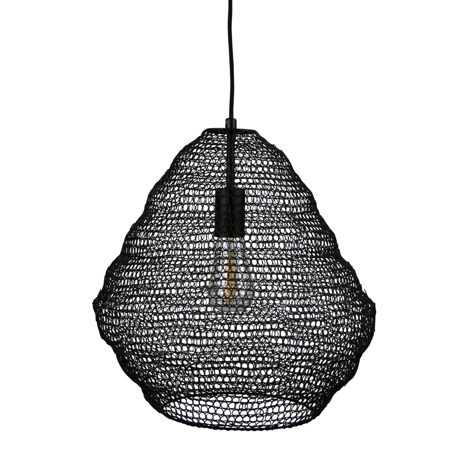 Mudag.40 Large Mesh Pendant Black