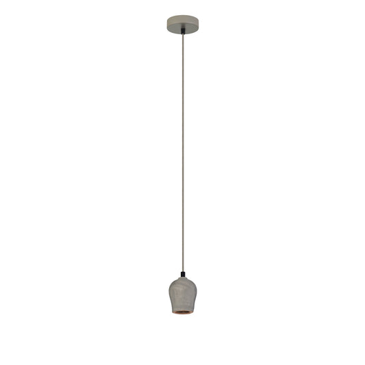 Chunk Concrete Single Pendant E27