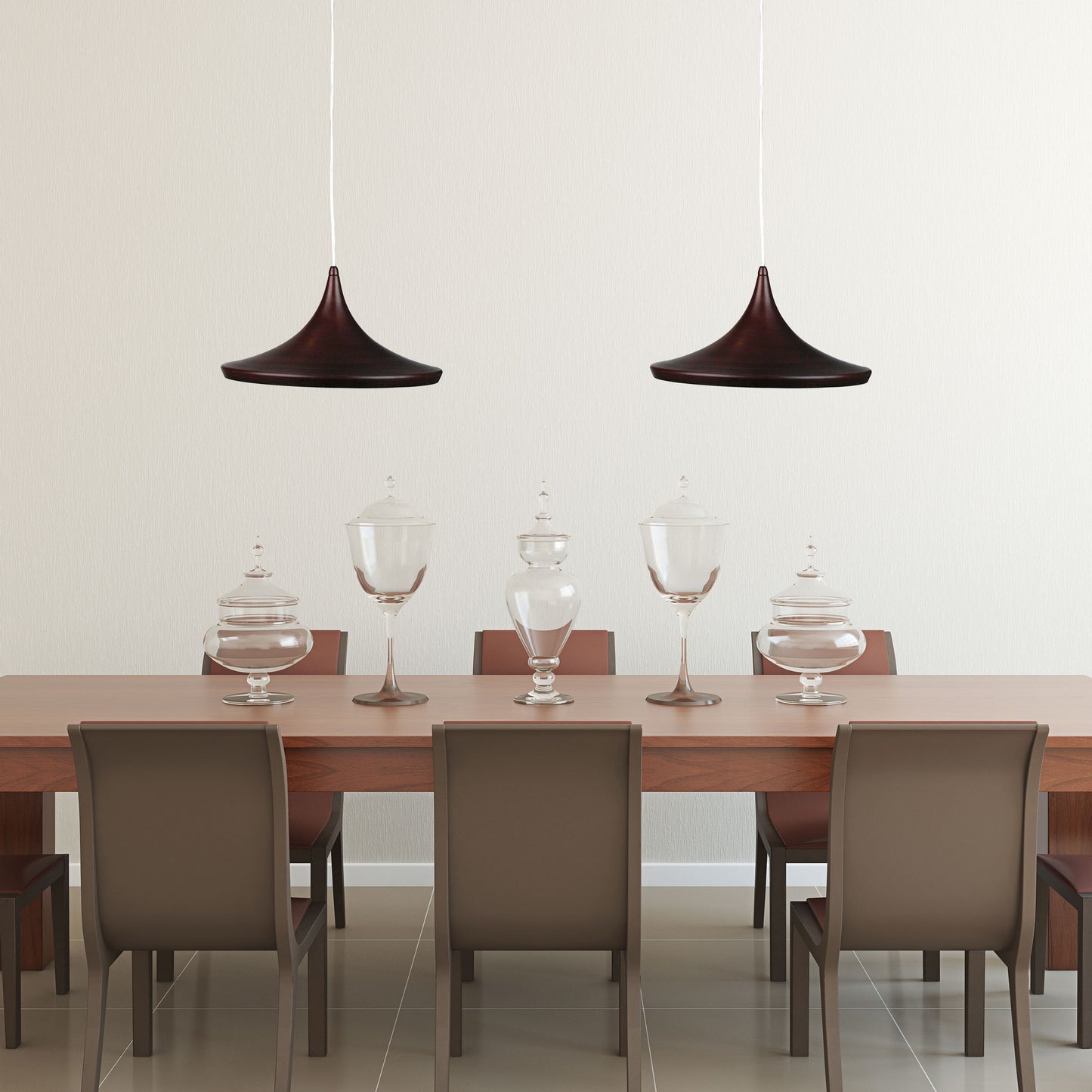 Chino 2 Metal Shade Pendant Bronze