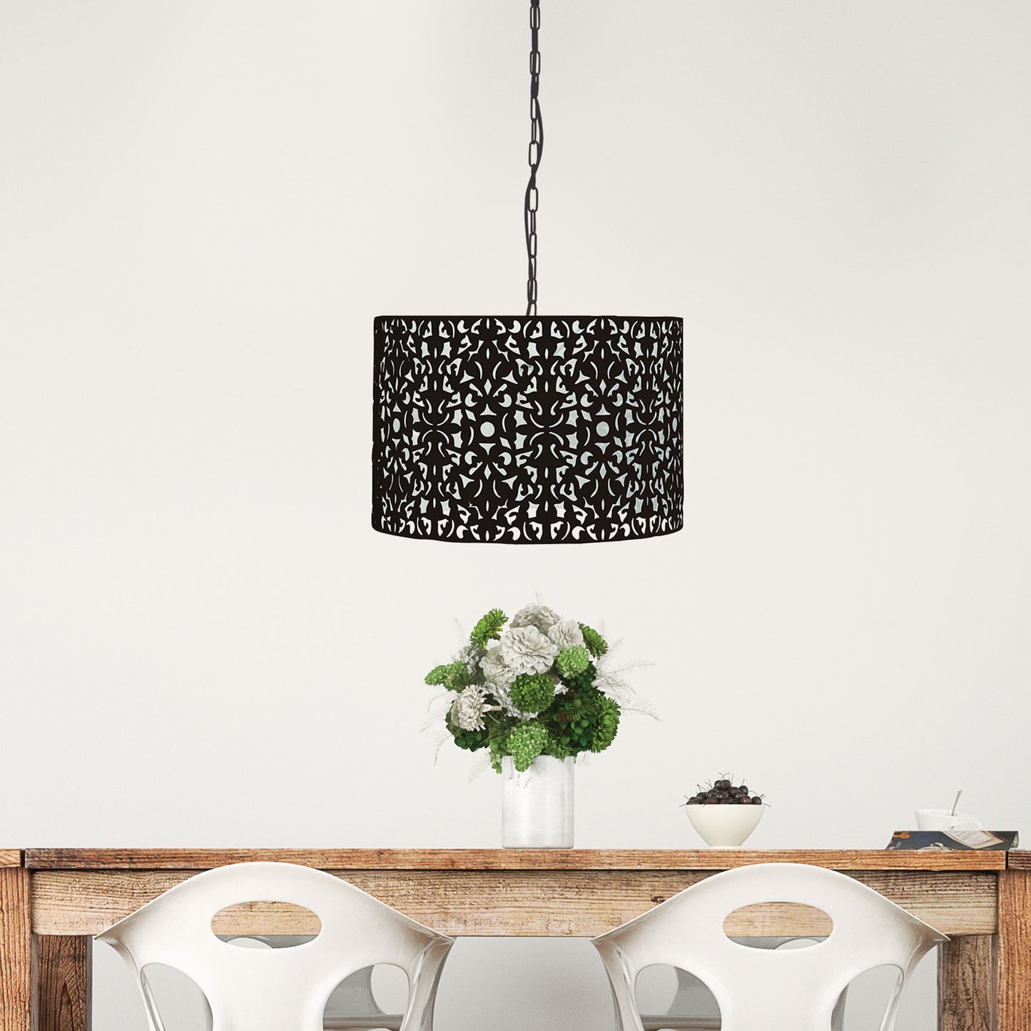 Vicky 45 1LT Pendant Matt Black E27