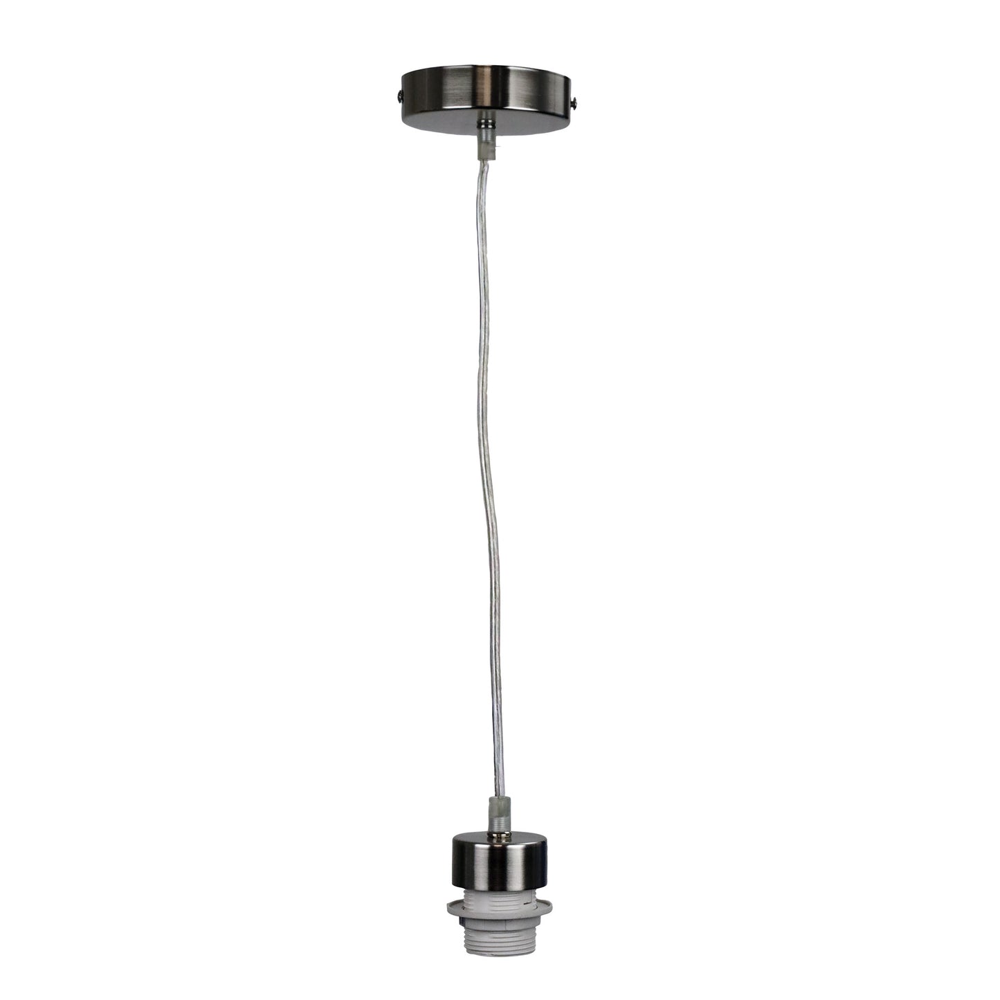 Parti Cord Suspension Br.Chrome W/Clear E27