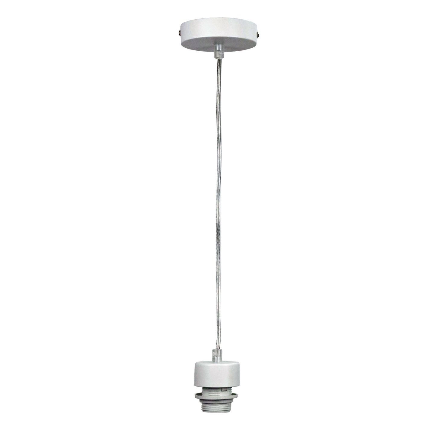 Parti Cord Suspension White W/Clear Flex E27