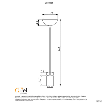 Pop.2 Single Pendant Suspension Black