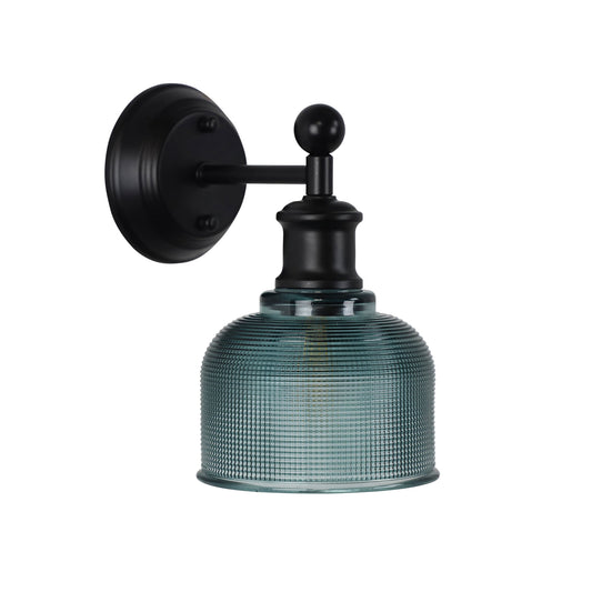 Brighton Wall Light Black / Blue