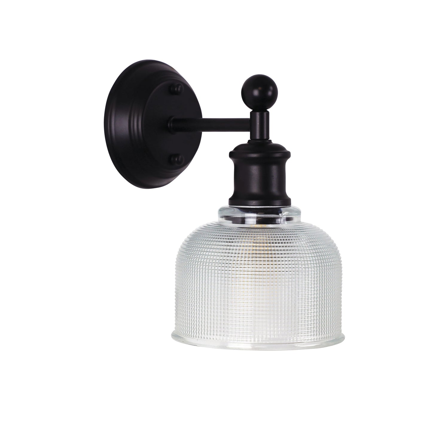 Brighton Wall Light Black / Clear