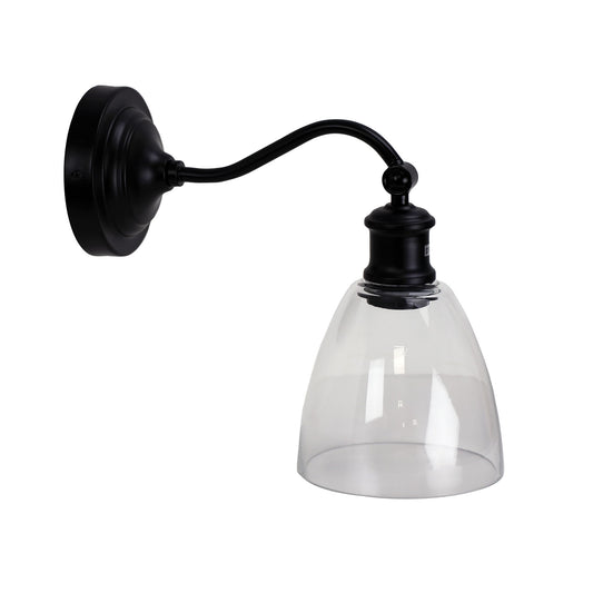 Warwick Wall Light Black/Clear